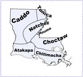 Louisiana Indian Tribe Map