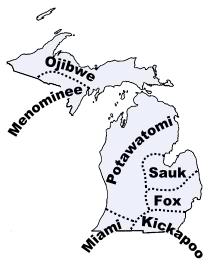 Michigan Indian Tribes Map