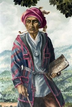 Sequoyah Indian Spreading the Syllabary
